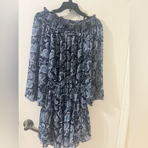 Michael Kors Blue Paisley Dress